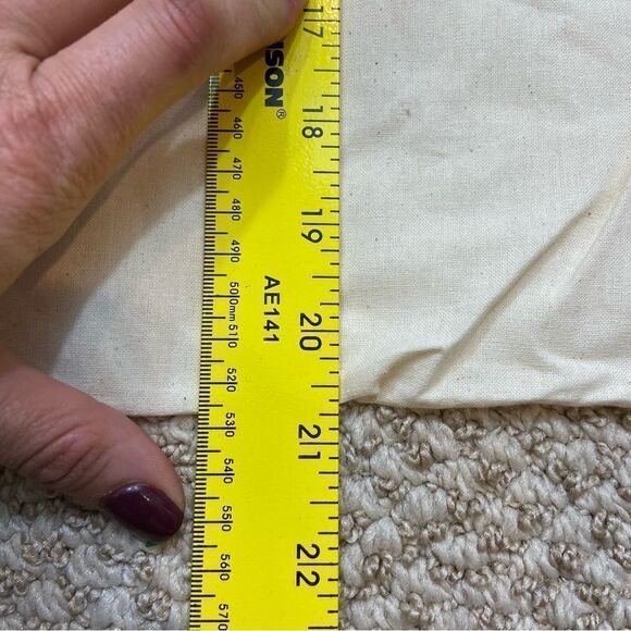 Brand New Large Tory Burch Dust Bag‎ Pink and Navy Trim TB Logo Charm - Picture 5 of 6